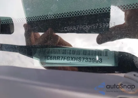 2017 Ram 1500 Express 4X4 6'4 Box from USA, damaged, VIN 1C6RR7FGXHS733903